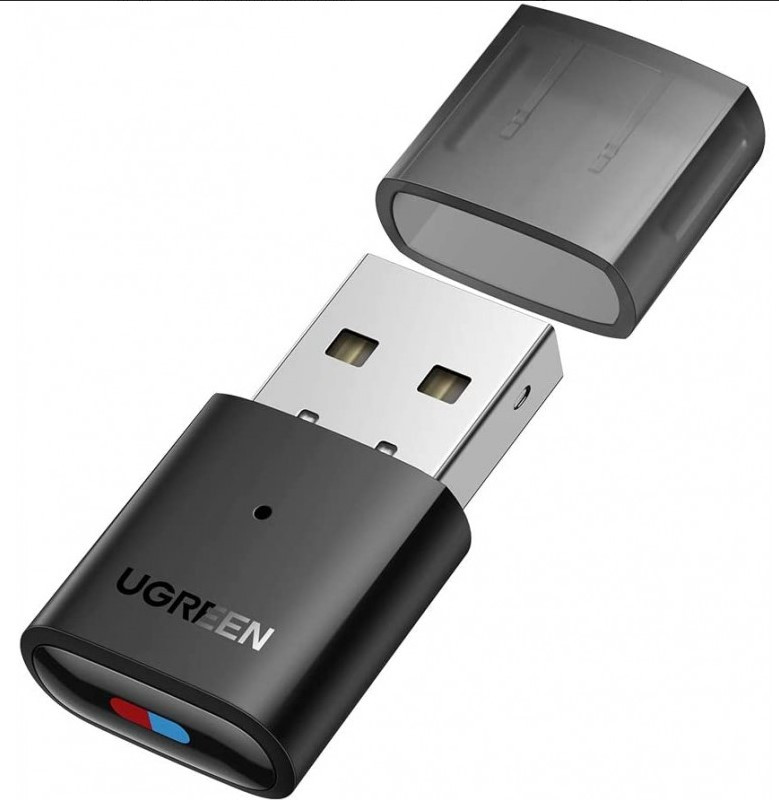 Bluetooth-адаптер Ugreen USB Bluetooth 5.0 передавач для Nintendo, PS4, PS5, Windows (CM408)