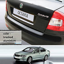 Пластикова захисна накладка заднього бампера для Skoda Octavia II A5 Sedan lift.1.2009-1.2013