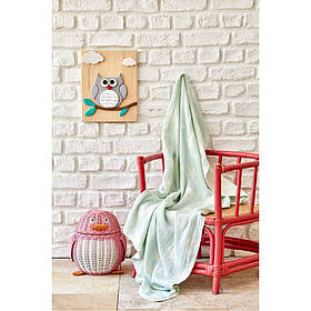 Дитяче покривало піке Karaca Home - Baby star yesil зелений 80*120