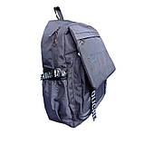 Рюкзак спортивний місткий сірий 079ВА, фото 2