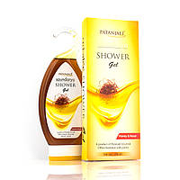 Гель для душу з медом і шафраном, патанджалі, Shower gel with honey and kesar, saundarya, Patanjali , 250 мл
