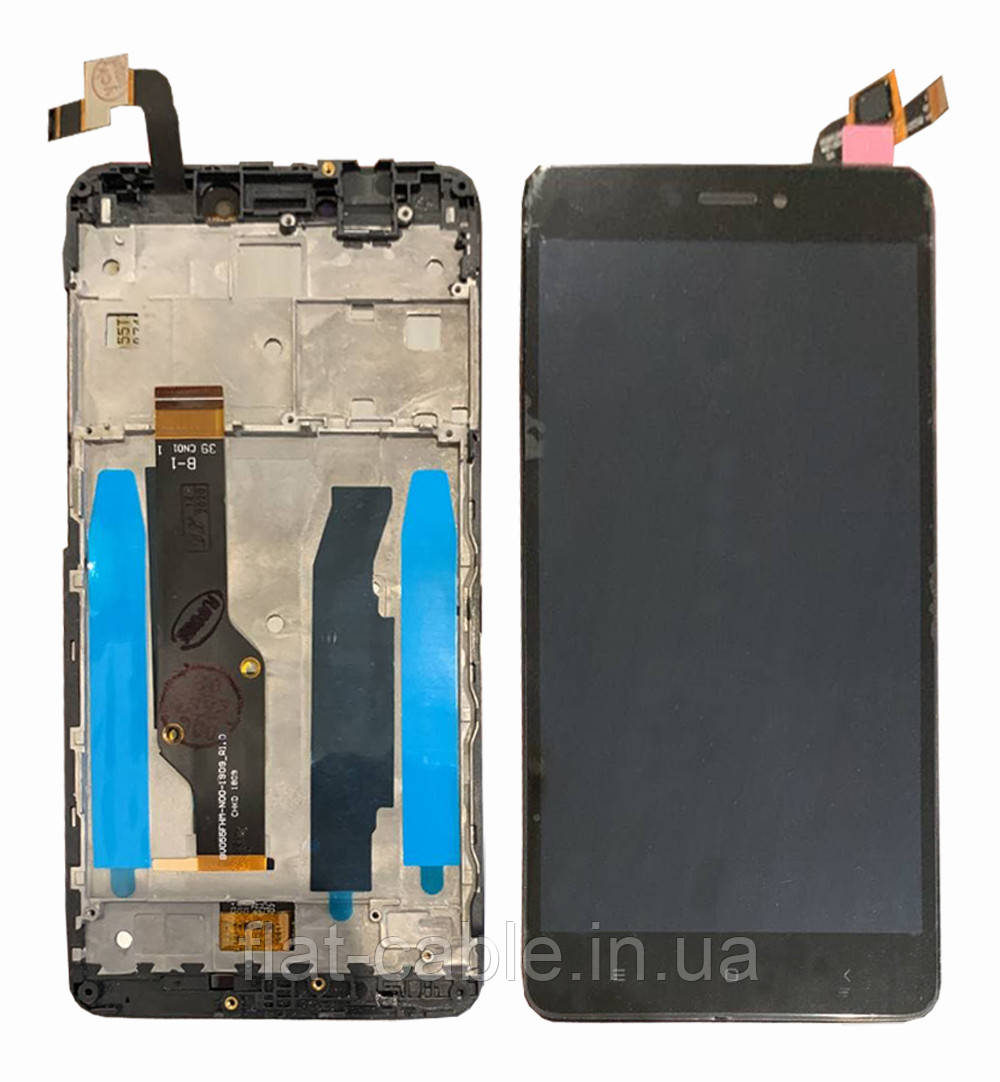 Дисплей + сенсор Xiaomi Redmi Note 4X чорний в рамці