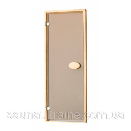 Стеклянная дверь 8мм для бани и сауны прозрачная бронза 70/190 - фото 1 - id-p699294399