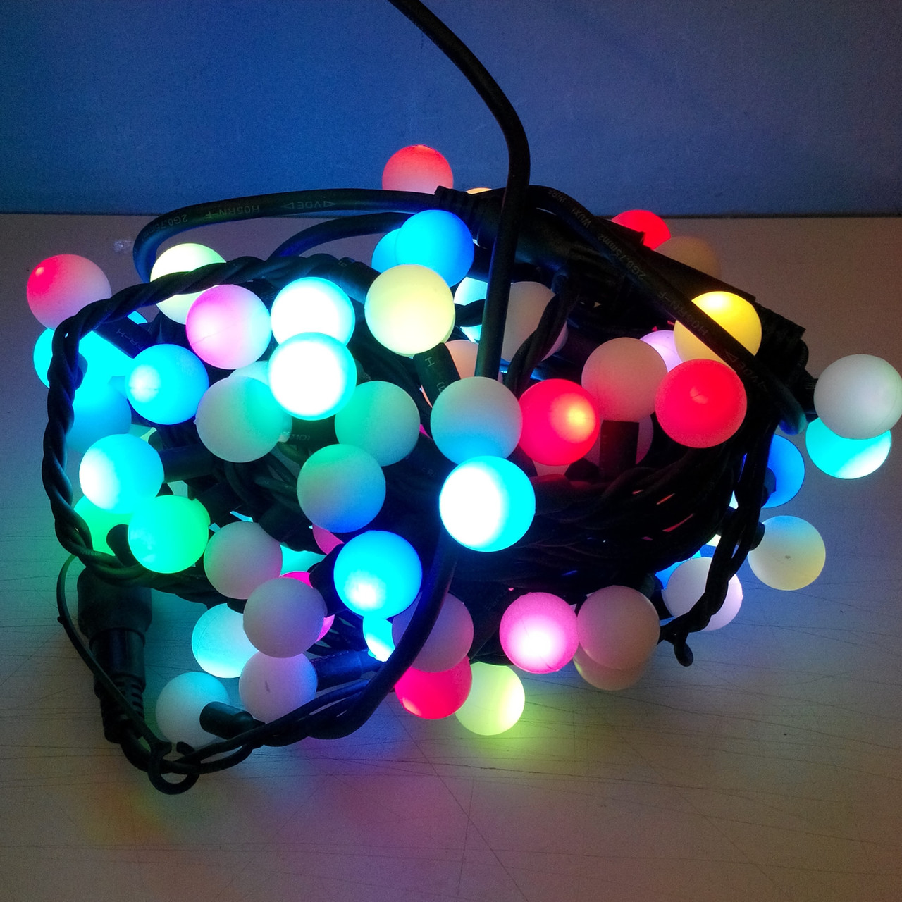 Світлодіодна гірлянда Ball, RGB 10м, 50LED Каучук