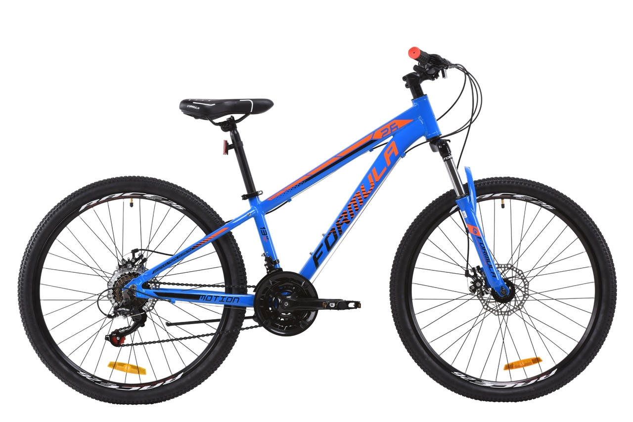 Велосипед AL 26" Formula MOTION AM DD рама-13" синьо-чорно-оранжевий