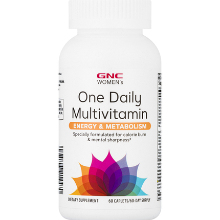 Вітаміни для жінок GNC Women's One Daily Multivitamin Energy & Metabolism 60 таб. (уцінка термін по 4.24), фото 1
