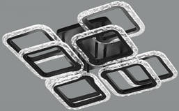 Люстра світлодіодна 81990/4+4XS BK