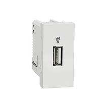 USB-конектор 1 модуль білий Schneider Unica New (NU342918)