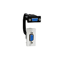 Розетка HD15 female (VGA) 1 модуль білий Schneider Unica New (NU343218)
