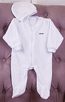 Набір для хрещення Ангел золото, крижма і комбінезон з шапочкою, фото 3