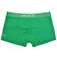Мужские трусы Lacoste, материал хлопок, цвет зеленый, в наличии разные размеры