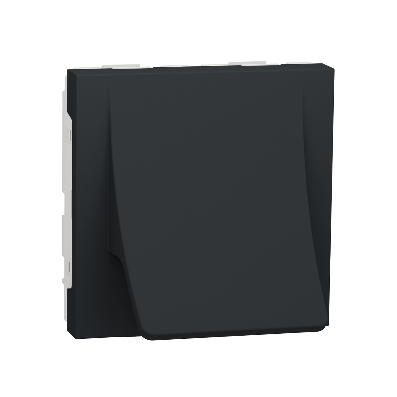 Виведення кабелю 16А 2 модуля антрацит