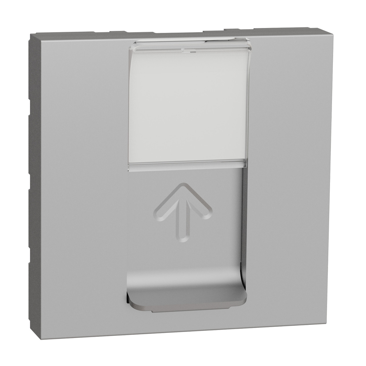 RJ45 накладка 2 модуль алюміній