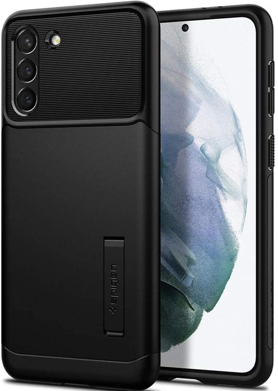 Чехол Spigen для Samsung Galaxy S21+ Plus - Slim Armor, Black (ACS02410)