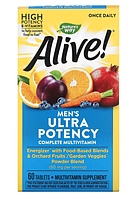 Мультивітаміни для чоловіків Nature's Way Alive! Men's Ultra Potency Complete Multivitamin 60 Tabs