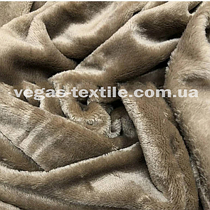 Тканина Махра Велсофт двостороння полірована Бежевий ширина 1.8 м