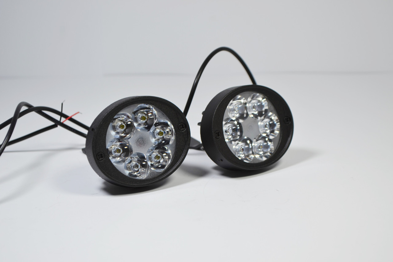 Світлодіодна LED кругла фара робоча 10W° Вт,(3Вт*6ламп)