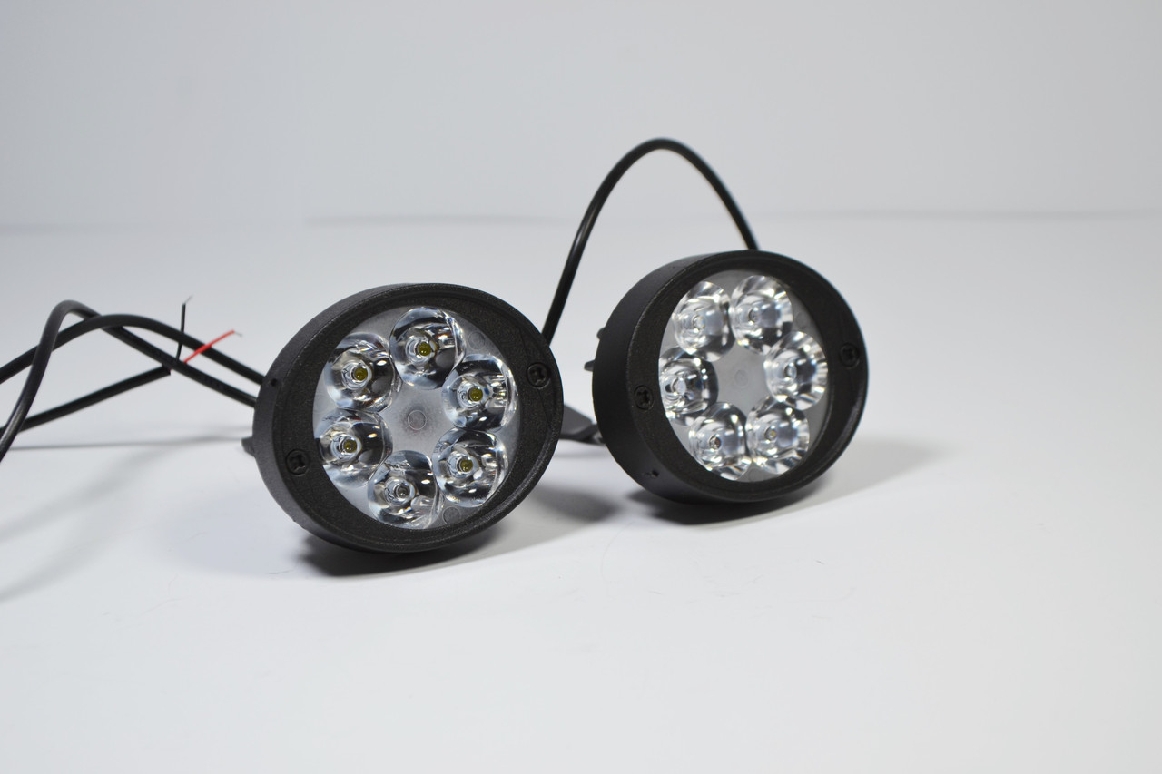 Світлодіодна LED кругла фара робоча 10W° Вт,(3Вт*6ламп), фото 1