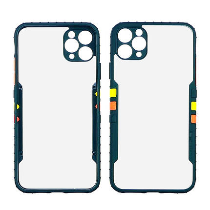 Чехол Running rainbow для Apple iPhone 11 Pro тёмно-зелёный, фото 2