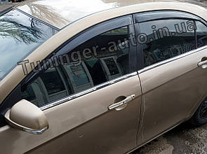 Вітровики , дефлектори вікон Geely Emgrand (Джилі Емгранд) EC7 Седан 2009р- (Anv)