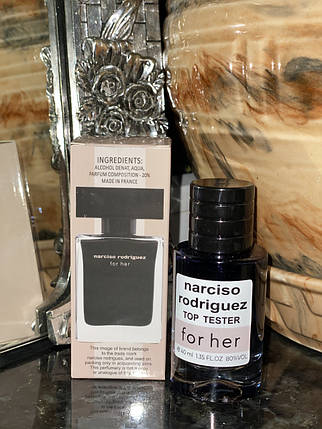 Narciso Rodriguez For Her tester 40 ml(Жіноча парфумована вода Фо Хе від НАРЦИСО РОДРІГЕЗ), фото 3