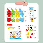Ігровий набір валізу PAZZLE interest assemble toy 137 PCS suitcase | Конструктор для дітей, фото 3