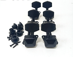 Універсальні Колки для електрогітари і акустичної гітари 3L+3R Чорні