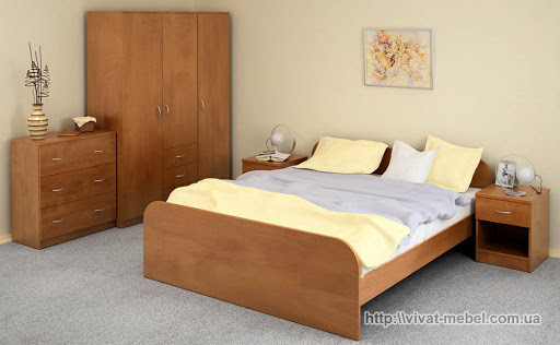 Меблі для спальні для баз відпочинку Ліжко Тумба Шафа