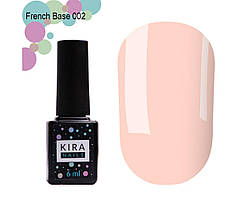 Камуфлююча база Kira Nails French Base 002 (ніжний персиковий), 6 мл