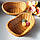 Плетена корзинка для подачі хлібу з ПВХ коричнева Hell, фото 2