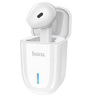 Блютуз гарнитура HOCO E55 Flicker unilateral wireless headset (with charging case) |3h, BT5.0, Touch|. White