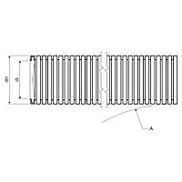 Труба гофрована електромонтажна безгалогенна, APАFS; стійка до УФ- випромінювання, маслобензостійка; 320 N/5см
