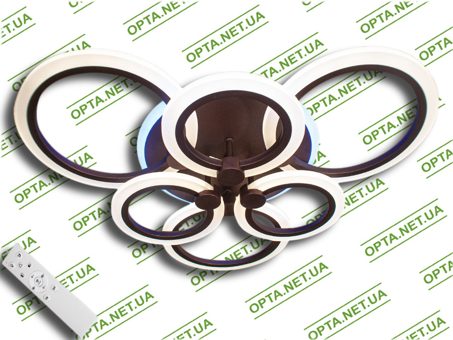 Світлодіодна люстра MX2374/3+3GR LED 3color dimmer (Сірий) 105W, фото 1