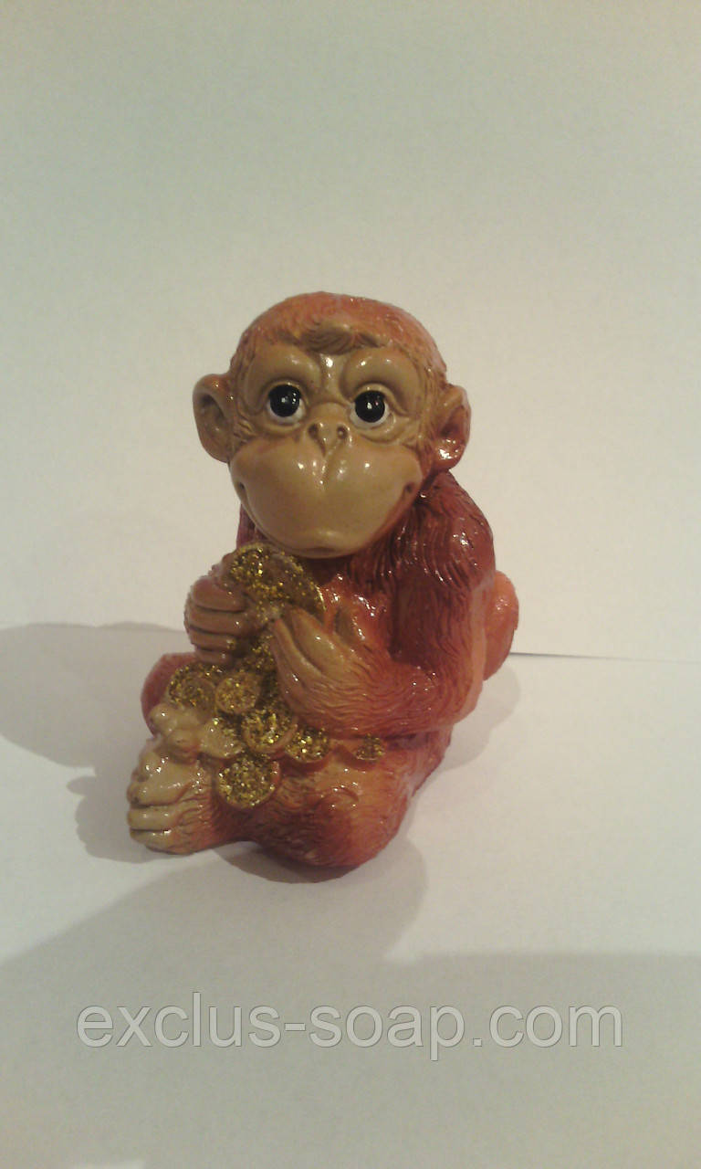 Мавпа з монетою 3D, фото 1