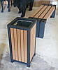 Вулична урна TrendDecor 0102, 53л. (метал/*дпк дошка з деревинно-полімерного композиту), фото 9