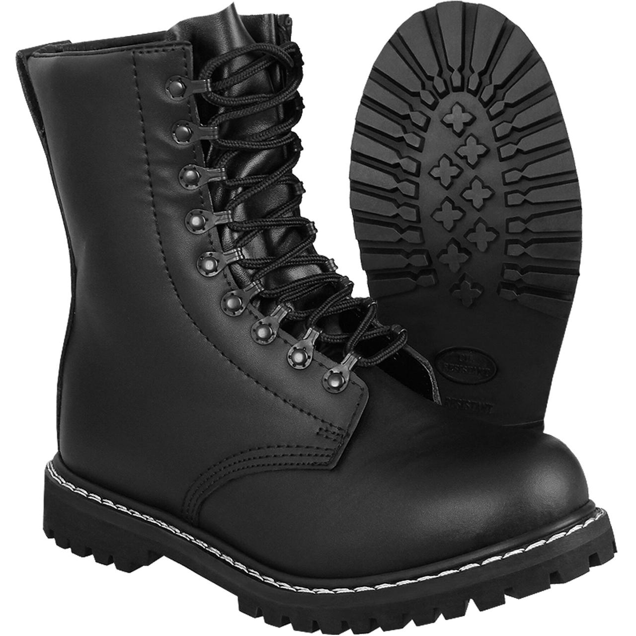 Берци шкіряні бензостойкие PARA LEATHER BOOTS WITH TOE CAP Чорні