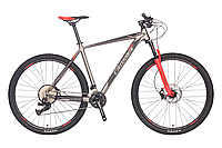 Велосипед найнер Crosser Solo 29" (рама 21, 1*12) L-TWOO+Shimano сіро-червоний