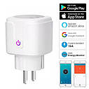 Розумна розетка Treeye Wi-Fi Smart Plug 16А. Tuya / Smart life, фото 2