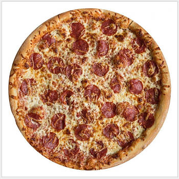 Плед флісовий, малюнок піца. Діаметр 150 см