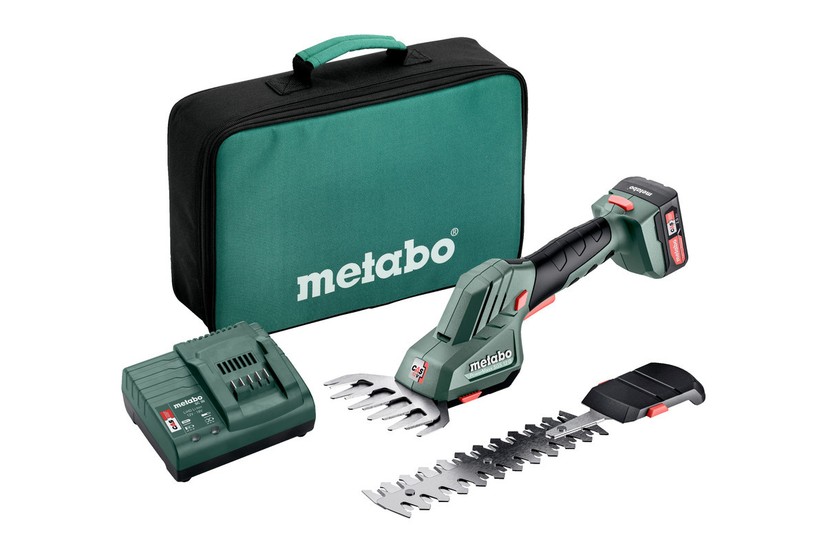 Аккумулярні ножиці для кущів і газону Metabo PowerMaxx SGS 12 Q, 1*2.0 Ач (601608500)