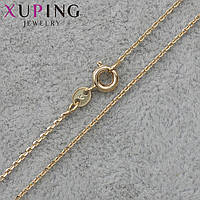 Цепочка Xuping Jewerly длина 60 см ширина 1 мм медицинское золото якорное плетение застёжка-шпрингель