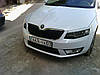 Skoda Octavia A7 (2013-2017) - накладки на передній бампер RS стиль, фото 5