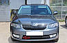Skoda Octavia A7 (2013-2017) - накладки на передній бампер RS стиль, фото 3