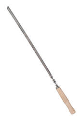 Шампур для шашлику трикутний дерев'яна ручка DV — 580 х 12 мм