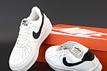 Чоловічі / жіночі кросівки Nike Air Force 1 '07, білі шкіряні кросівки найк аір форс 1 07 аїр, фото 6