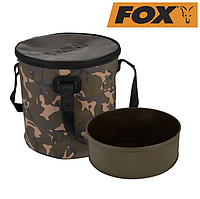 Мягкое ведро с дополнительной ёмкостью Fox Aquos Camolite Bucket & Insert 17л