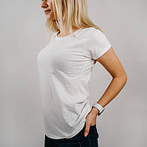 Класична біла жіноча футболка «Fruit of the Loom», фото 2