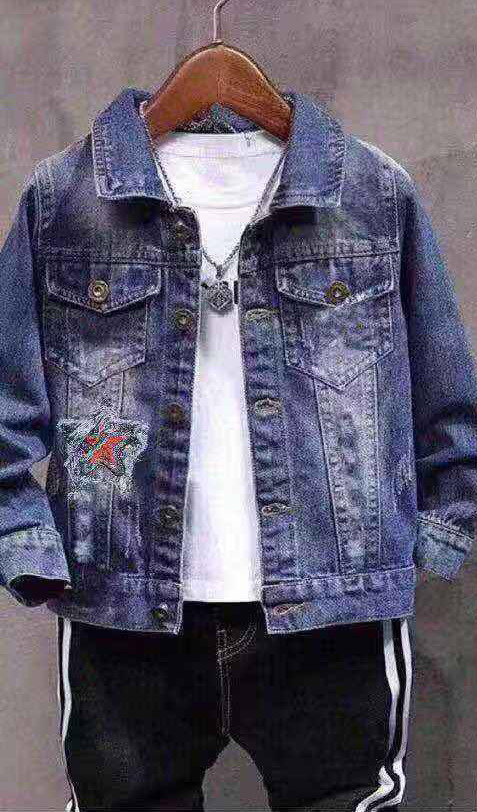 Куртка джинсова на хлопчика Зірка 90, 120