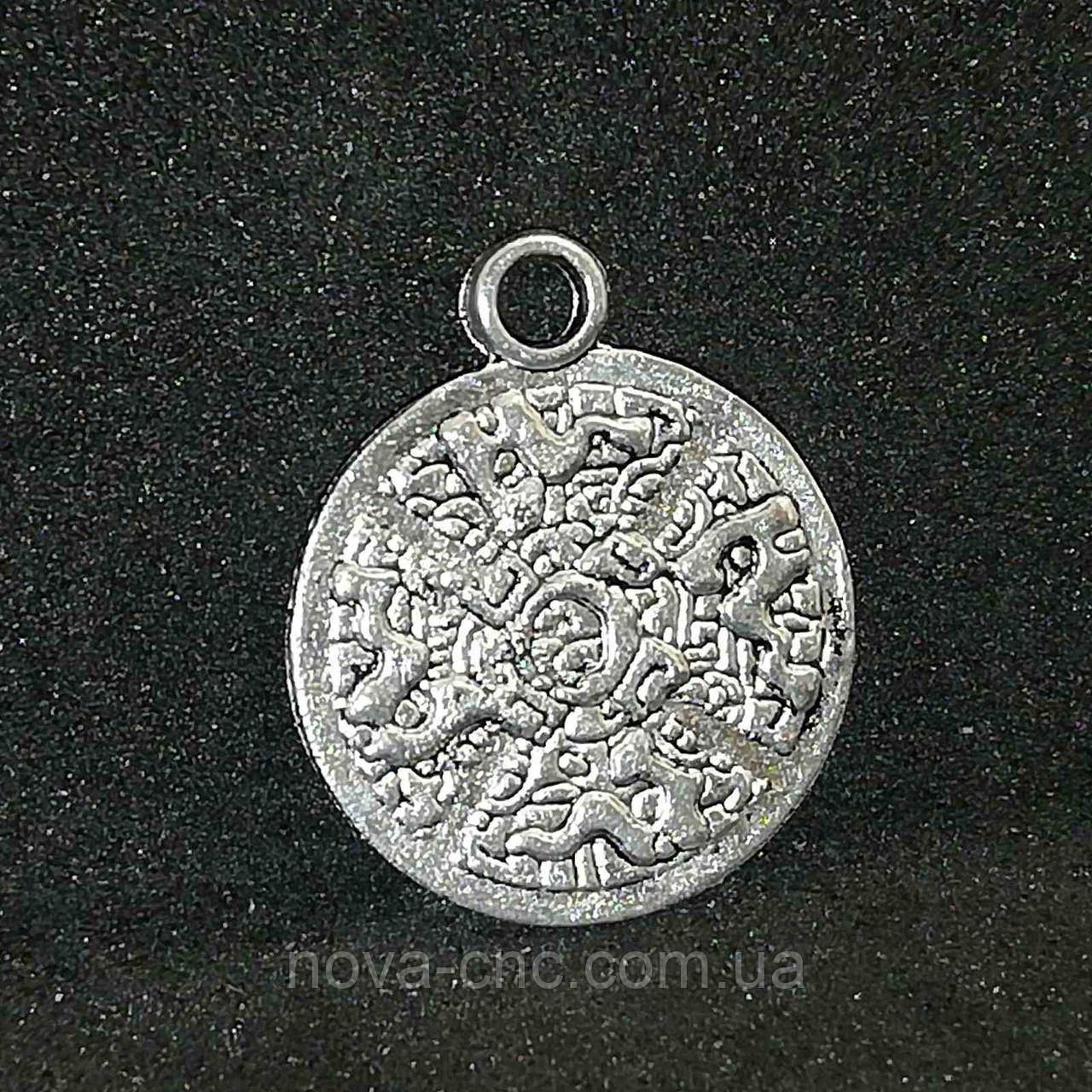 Кулон, Монета, Колір: срібло, 15 мм
