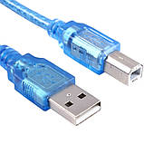 USB кабель для принтера AM-BM 1,5 метра Шнур Юсб, фото 3